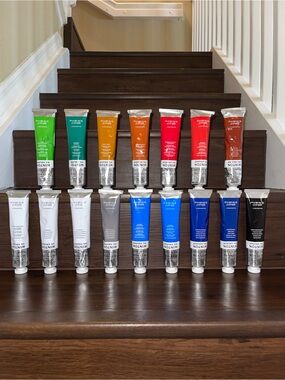 Winsor & Newton Professional Oil Paint Bundle (16 Tubes/Colors- 200ml/6.75fl oz)